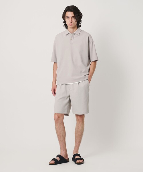 BEAUTY&YOUTH UNITED ARROWS(ビューティーアンドユースユナイテッドアローズ)の「Air Dobby ワイドテーパード ポロシャツ ヨコストレッチ 吸水速乾 ウォッシャブル(ポロシャツ・メンズ・ライトグレー/ブラック/ダークブラウン・L/M/S/XL)」の13枚目の写真