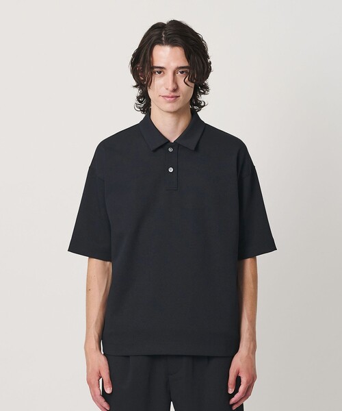BEAUTY&YOUTH UNITED ARROWS(ビューティーアンドユースユナイテッドアローズ)の「Air Dobby ワイドテーパード ポロシャツ ヨコストレッチ 吸水速乾 ウォッシャブル(ポロシャツ・メンズ・ライトグレー/ブラック/ダークブラウン・L/M/S/XL)」の16枚目の写真