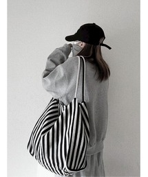 YACA（ヤーカ）の「Stripe Tote Bag/ストライプトートバッグ（トートバッグ）」