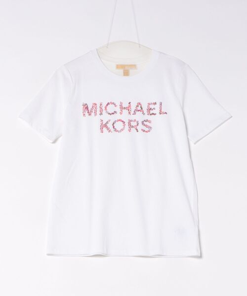 MICHAEL KORS(マイケルコース)の「MK ブロッサム クラシック Tシャツ(Tシャツ/カットソー・レディース・ホワイト・XL/L/M/S/XS)」の1枚目の写真