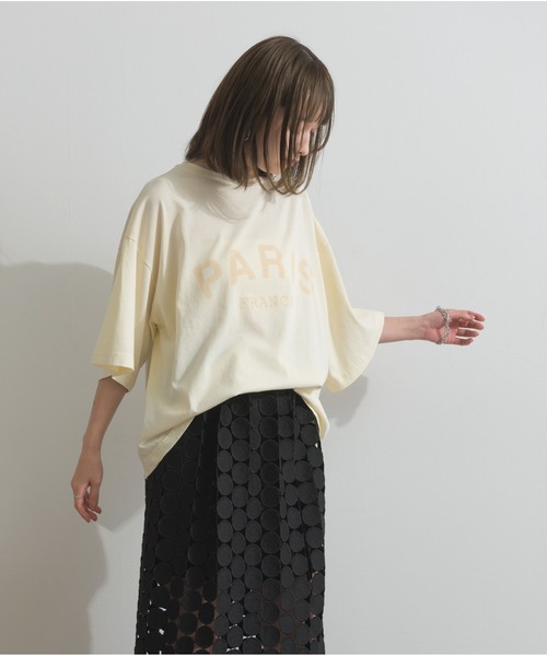 OandI（オーアンドアイ）の「ピグメントロゴプリントＴシャツ（Tシャツ/カットソー・レディース・ブラウン/チャコール/アイボリー・M）」の22枚目の写真