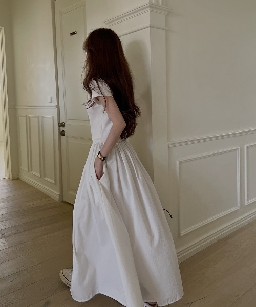 FAVORITO(ファヴォリート)の「ロングワンピース(ワンピース・レディース・ホワイト/ブラック・F)」の10枚目の写真