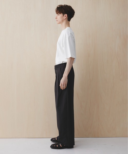 PUBLIC TOKYO（パブリックトウキョウ）の「アポロックコンフォートワイドパンツ /ストレッチ/ナイロン/接触冷感/UVカット/吸水速乾/防シワ/夏服（その他パンツ・メンズ・ダークブラウン/ダークネイビー/ブラック・1/2）」の15枚目の写真