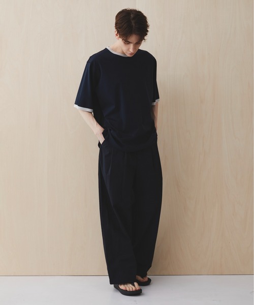 PUBLIC TOKYO（パブリックトウキョウ）の「アポロックコンフォートワイドパンツ /ストレッチ/ナイロン/接触冷感/UVカット/吸水速乾/防シワ/夏服（その他パンツ・メンズ・ダークブラウン/ダークネイビー/ブラック・1/2）」の22枚目の写真