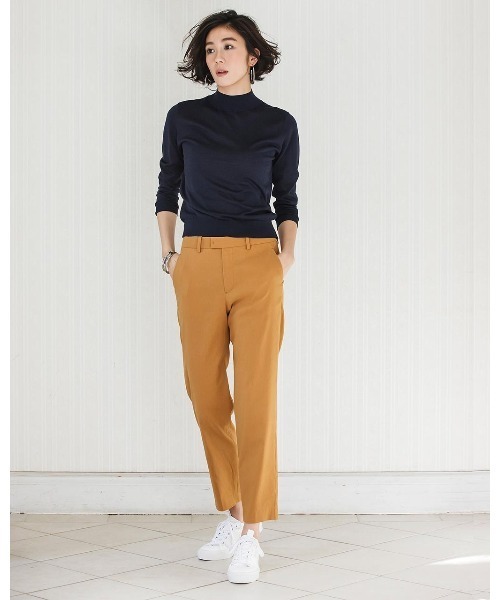 DoCLASSE（ ドゥクラッセ）の「ハイストレッチリネン・アンクルパンツ（その他パンツ・レディース・ライトピンク/ブラウン・11/9）」の7枚目の写真