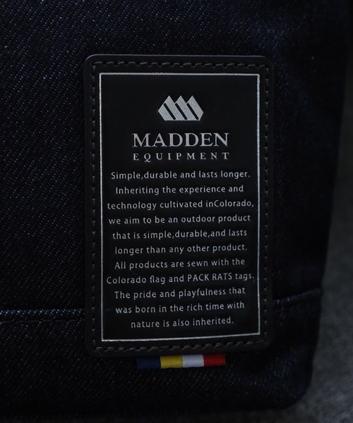 MADDEN EQUIPMENT(メデン イクイップメント)の「MADDEN EQUIPMENT デニム MAJESTY ショルダーバッグ(ショルダーバッグ・メンズ・ネイビー/ブラック・フリー)」の7枚目の写真