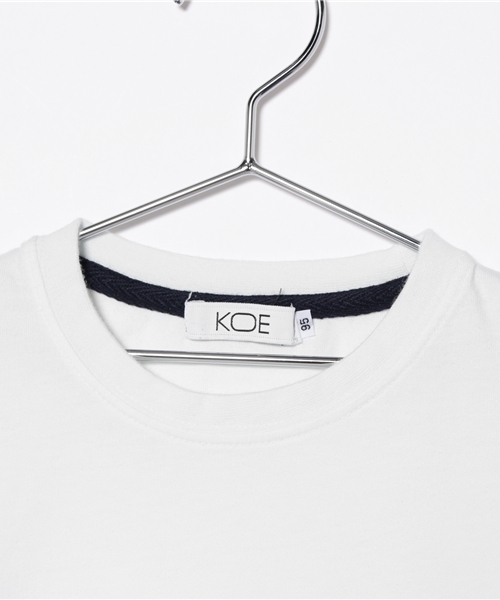 koe(コエ)の「グラデーション半袖Tシャツ(Tシャツ/カットソー・キッズ・イエロー/ライトブルー/ネイビー・120cm/140/95cm/130cm/100cm/110cm/150)」の5枚目の写真