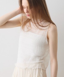 shirring sheer tops / シャーリングシアートップス