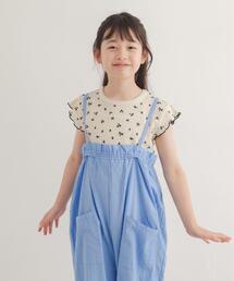 URBAN RESEARCH DOORS | 花柄ワッフルフレンチフリルTシャツ(KIDS)(Tシャツ/カットソー)