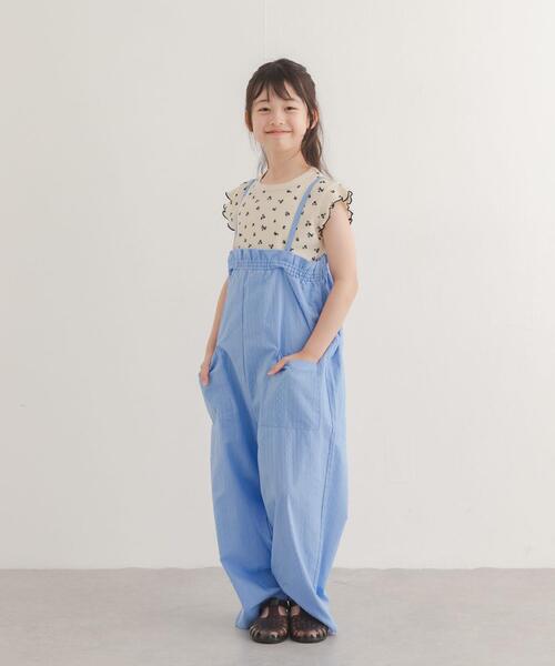 URBAN RESEARCH DOORS(アーバンリサーチドアーズ)の「花柄ワッフルフレンチフリルTシャツ(KIDS)(Tシャツ/カットソー・キッズ・ホワイト系その他/ブルー系その他・105/120/135)」の12枚目の写真