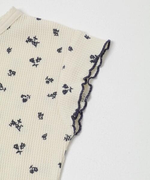 URBAN RESEARCH DOORS(アーバンリサーチドアーズ)の「花柄ワッフルフレンチフリルTシャツ(KIDS)(Tシャツ/カットソー・キッズ・ホワイト系その他/ブルー系その他・105/120/135)」の14枚目の写真