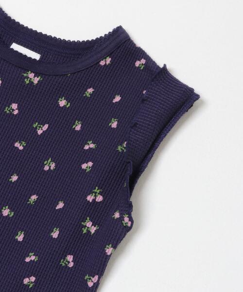URBAN RESEARCH DOORS(アーバンリサーチドアーズ)の「花柄ワッフルフレンチフリルTシャツ(KIDS)(Tシャツ/カットソー・キッズ・ホワイト系その他/ブルー系その他・105/120/135)」の17枚目の写真