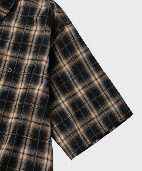 NONBLANK(ノンブランク)の「フランネルオンブレチェックHSシャツ_BEIGE(シャツ/ブラウス・メンズ・ベージュ・SMALL/MEDIUM/LARGE/X-LARGE)」の5枚目の写真