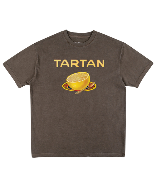 NAVYTEAM（ネイビーチーム）の「TARTAN ピグメント半袖Tシャツ(4色)（Tシャツ/カットソー・レディース・チャコールグレー/ブラウン/ブルー/バーガンディー・SMALL/MEDIUM/LARGE/X-LARGE）」の2枚目の写真
