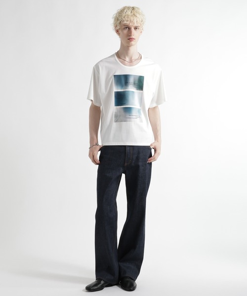 HARE（ハレ）の「ARTフロントプリントカット(HARE)（Tシャツ/カットソー・メンズ・ブラック/ホワイト・FREE）」の4枚目の写真