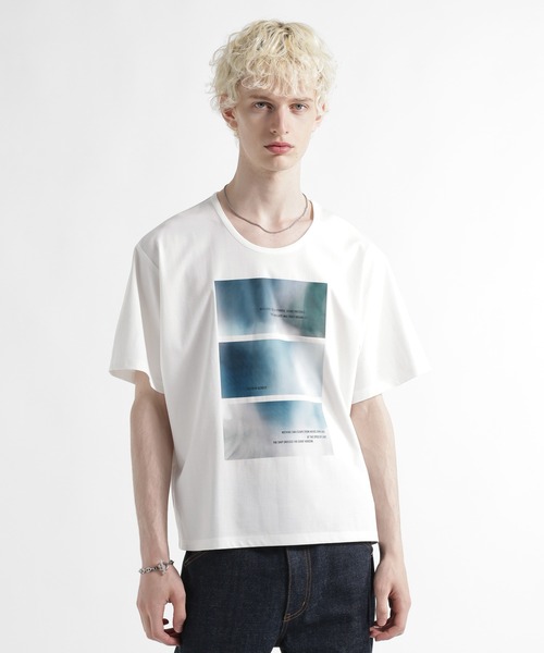HARE（ハレ）の「ARTフロントプリントカット(HARE)（Tシャツ/カットソー・メンズ・ブラック/ホワイト・FREE）」の8枚目の写真