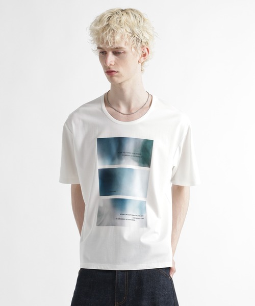 HARE（ハレ）の「ARTフロントプリントカット(HARE)（Tシャツ/カットソー・メンズ・ブラック/ホワイト・FREE）」の9枚目の写真
