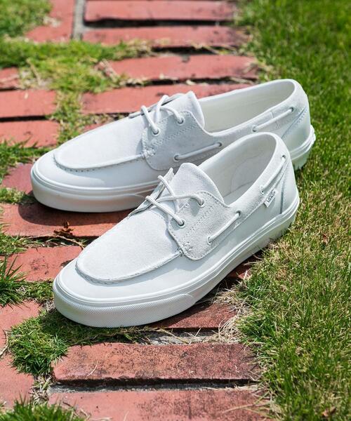 VANS（バンズ）の「VANS　EXCLUSIVE 2-ELT BOAT SHOES（スニーカー・メンズ・オフホワイト・28/27/26.5/26/27.5）」の4枚目の写真