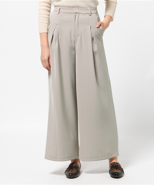 goocy（グースィー）の「ハイウエストタックワイドパンツ（その他パンツ・レディース・グレー/ブラック・FREE）」の12枚目の写真