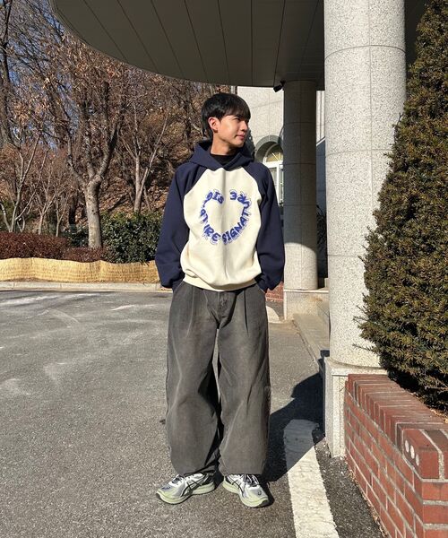 SIGNATURE（シグネチャ）の「レギュラーカラー フードパーカー[クリームネイビー]（パーカー・レディース・その他・MEDIUM/LARGE）」の9枚目の写真