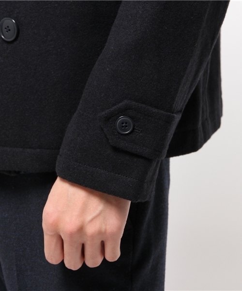 OUTLET（アウトレット）の「【Ciaopanic】メルトンショートPコート（ピーコート・メンズ・ネイビー/グレー/キャメル・LARGE/MEDIUM）」の8枚目の写真
