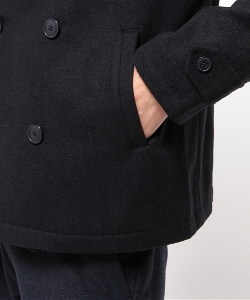 OUTLET（アウトレット）の「【Ciaopanic】メルトンショートPコート（ピーコート・メンズ・ネイビー/グレー/キャメル・LARGE/MEDIUM）」の9枚目の写真