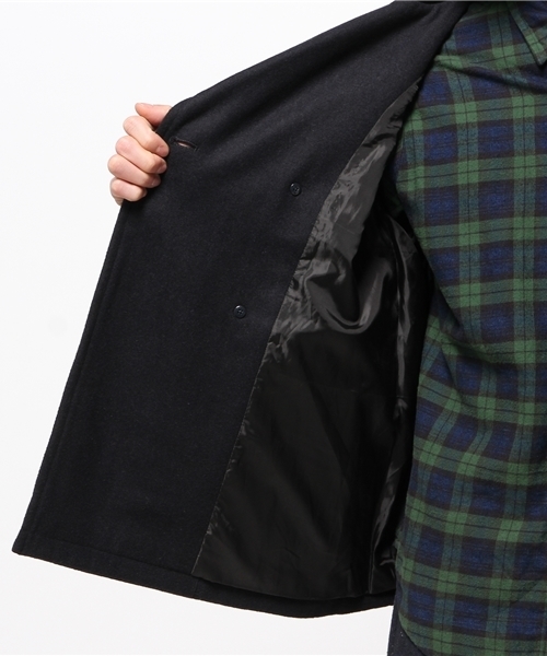OUTLET（アウトレット）の「【Ciaopanic】メルトンショートPコート（ピーコート・メンズ・ネイビー/グレー/キャメル・LARGE/MEDIUM）」の10枚目の写真