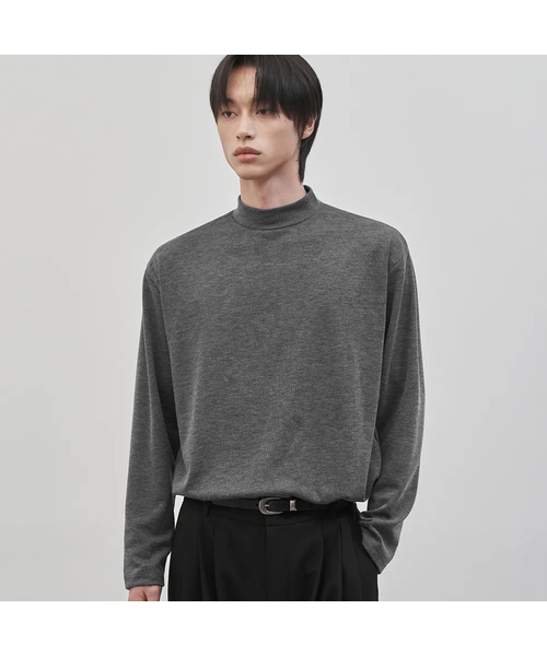 Restricted semi‑over fit мок‑нек в тон [чекер]