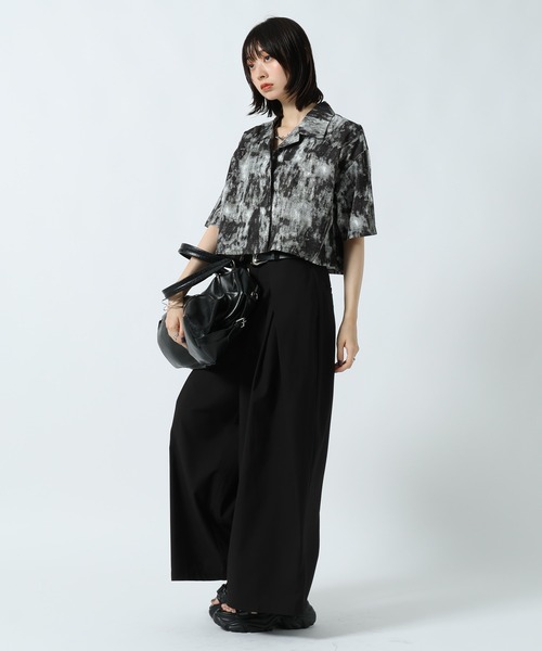 PAGEBOY(ページボーイ)の「ガラアソートショートカイキンシャツ(シャツ/ブラウス・レディース・レオパード/ブラック系その他/ドット・FREE)」の10枚目の写真