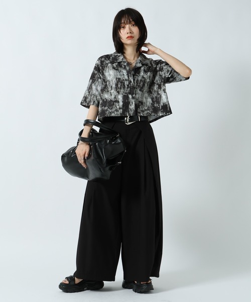 PAGEBOY(ページボーイ)の「ガラアソートショートカイキンシャツ(シャツ/ブラウス・レディース・レオパード/ブラック系その他/ドット・FREE)」の9枚目の写真