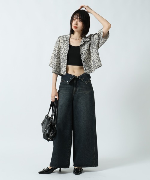 PAGEBOY(ページボーイ)の「ガラアソートショートカイキンシャツ(シャツ/ブラウス・レディース・レオパード/ブラック系その他/ドット・FREE)」の17枚目の写真