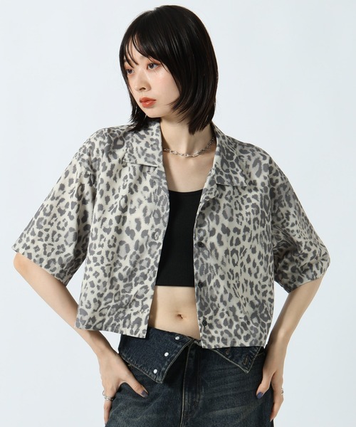 PAGEBOY(ページボーイ)の「ガラアソートショートカイキンシャツ(シャツ/ブラウス・レディース・レオパード/ブラック系その他/ドット・FREE)」の12枚目の写真