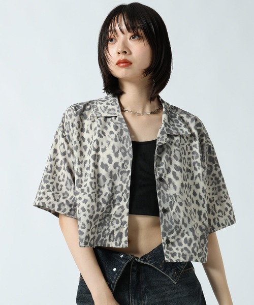 PAGEBOY(ページボーイ)の「ガラアソートショートカイキンシャツ(シャツ/ブラウス・レディース・レオパード/ブラック系その他/ドット・FREE)」の14枚目の写真