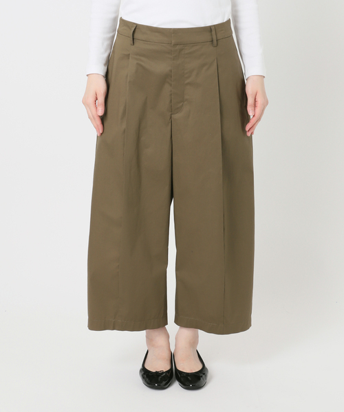 IENA(イエナ)の「オーガニックコットンミックスバレルパンツ(スラックス・レディース・ブラック/カーキ・38/36)」の17枚目の写真