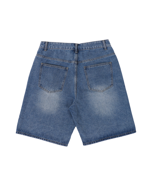 HALFNINE(ハーフナイン)の「シティワーク ウォッシング ワイド 5部 デニムパンツ I07JRD_HXY11348(その他パンツ・メンズ・ライトインディゴブルー/ブラック/ブルー系その他・SMALL/LARGE/MEDIUM/2XL/X-LARGE)」の17枚目の写真