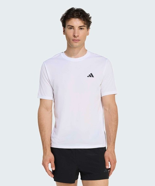 adidas(アディダス)の「ワークアウト エッセンシャルズ ベース Tシャツ / アディダス adidas(Tシャツ/カットソー・メンズ・ホワイト・SMALL/XX-LARGE/3XL/LARGE/MEDIUM/X-LARGE)」の1枚目の写真