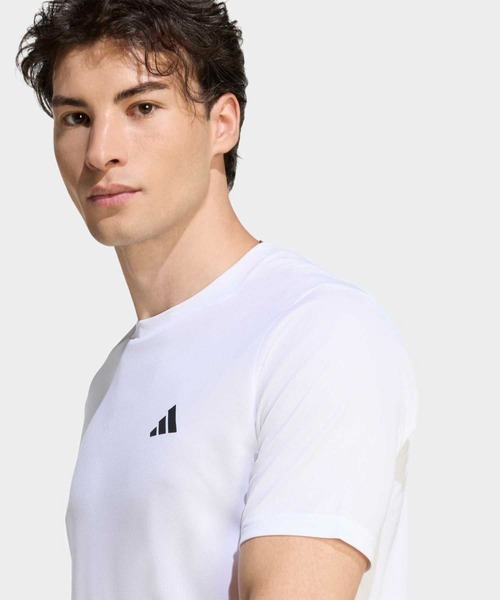 adidas(アディダス)の「ワークアウト エッセンシャルズ ベース Tシャツ / アディダス adidas(Tシャツ/カットソー・メンズ・ホワイト・SMALL/XX-LARGE/3XL/LARGE/MEDIUM/X-LARGE)」の3枚目の写真