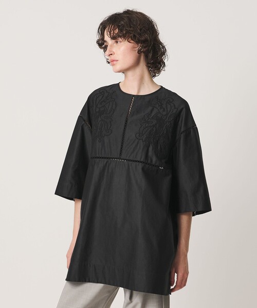 Pheeta(フィータ)の「<Pheeta>Joy ブラウス / 016C-5(シャツ/ブラウス・レディース・ブラック/ホワイト・FREE)」の1枚目の写真