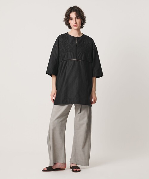 Pheeta(フィータ)の「<Pheeta>Joy ブラウス / 016C-5(シャツ/ブラウス・レディース・ブラック/ホワイト・FREE)」の4枚目の写真