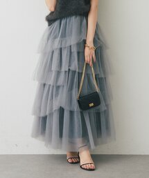 La boutique BonBon | 【低身長向けPMサイズあり】イレヘムティアードチュールスカート(スカート)