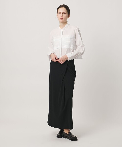 Pheeta（フィータ）の「＜Pheeta＞Trinity ペプラム シャツ / 016C-60（シャツ/ブラウス・レディース・ライトピンク/ブラウン系/ホワイト・FREE）」の7枚目の写真