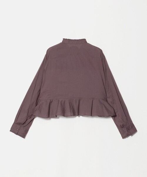 Pheeta（フィータ）の「＜Pheeta＞Trinity ペプラム シャツ / 016C-60（シャツ/ブラウス・レディース・ライトピンク/ブラウン系/ホワイト・FREE）」の14枚目の写真