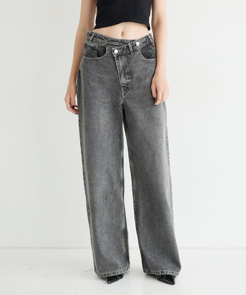 SUGARHILL（シュガーヒル）の「ACID WASHED MODERN DENIM WIDE