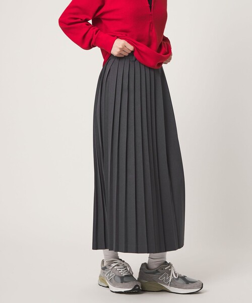 CITEN(シテン)の「<CITEN>ランダムプリーツスカート(スカート・レディース・ダークグレー/ダークブラウン・M/S)」の1枚目の写真