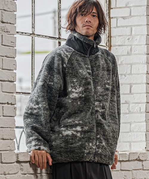 CAMBIO(カンビオ)の「mj11825- Tie Dye Boa Fleece Zip Jacket ボアフリースジップジャケット(CMP-262-004)(その他アウター・メンズ・ブラック/パープル/ブラウン・S/M/L)」の16枚目の写真