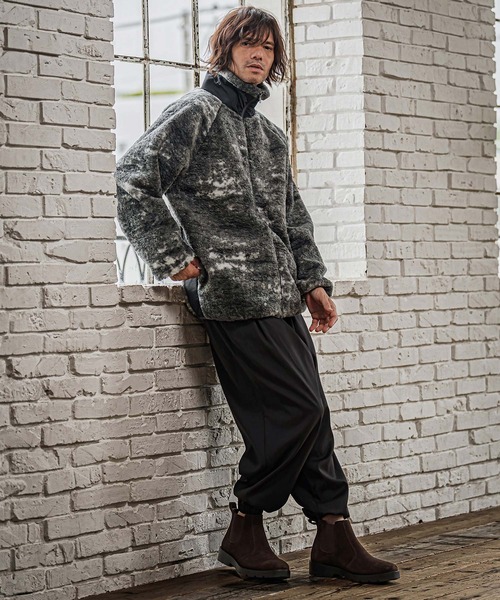 CAMBIO(カンビオ)の「mj11825- Tie Dye Boa Fleece Zip Jacket ボアフリースジップジャケット(CMP-262-004)(その他アウター・メンズ・ブラック/パープル/ブラウン・S/M/L)」の20枚目の写真