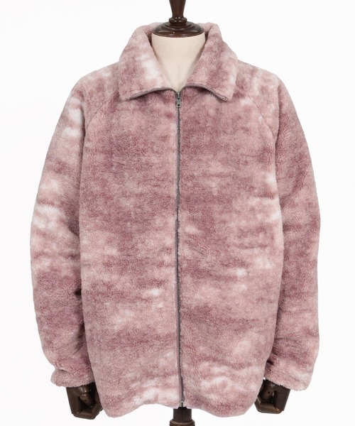 CAMBIO(カンビオ)の「mj11825- Tie Dye Boa Fleece Zip Jacket ボアフリースジップジャケット(CMP-262-004)(その他アウター・メンズ・ブラック/パープル/ブラウン・S/M/L)」の22枚目の写真