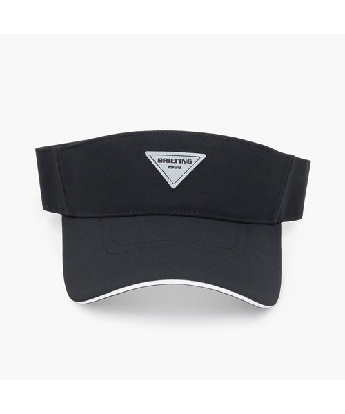 BRIEFING(ブリーフィング)の「REF MEN'S STRETCH TRIANGLE LOGO VISOR(ゴルフグッズ・メンズ・ブラック/ホワイト・FREE)」の4枚目の写真