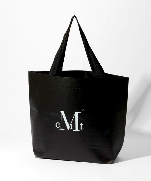 MUCENT(ムセント)の「【MUCENT/ムセント】REUSABLE SIGNATURE TOTE BAG/リユーザブルシグネチャー トートバッグ(トートバッグ・メンズ・ブラック・FREE)」の1枚目の写真