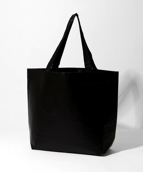MUCENT(ムセント)の「【MUCENT/ムセント】REUSABLE SIGNATURE TOTE BAG/リユーザブルシグネチャー トートバッグ(トートバッグ・メンズ・ブラック・FREE)」の2枚目の写真